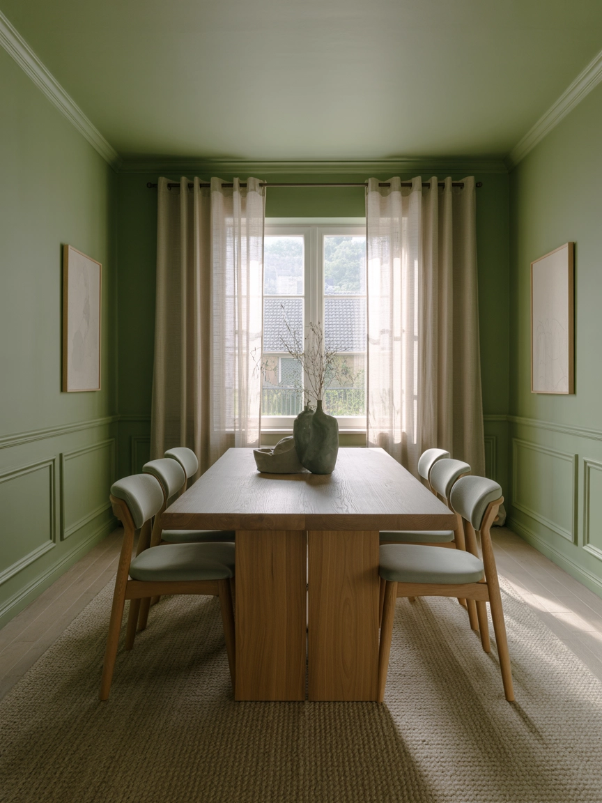 Green Dining Room 1
