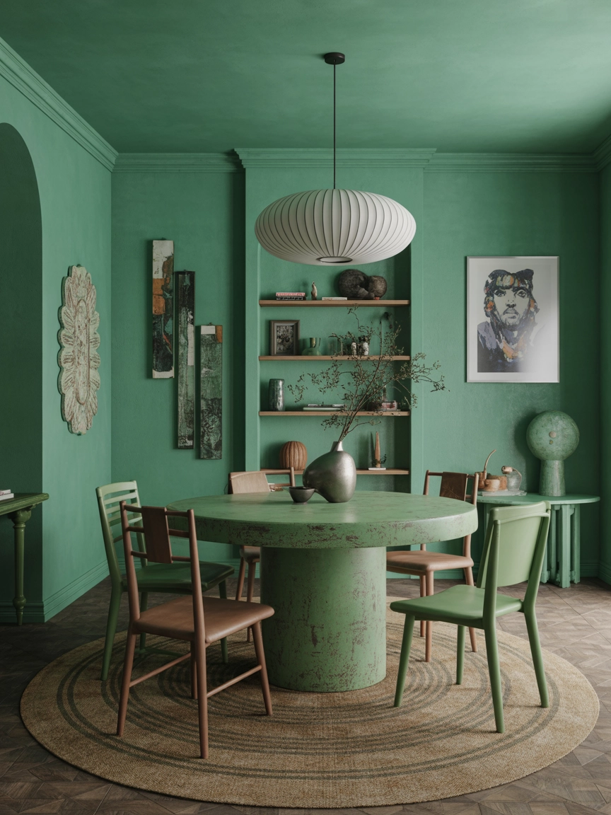 Green Dining Room 8