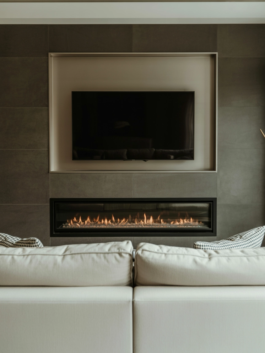 Living Room Fireplace With Tv 4