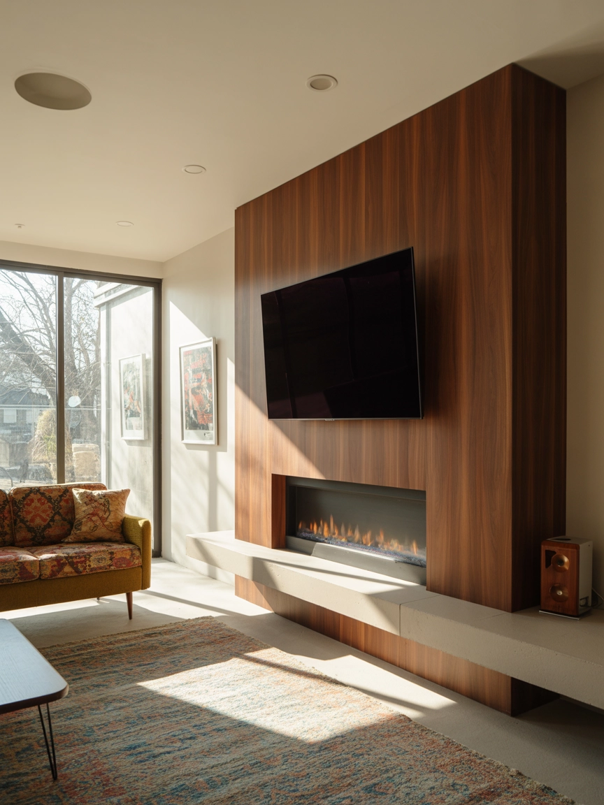Living Room Fireplace With Tv 5