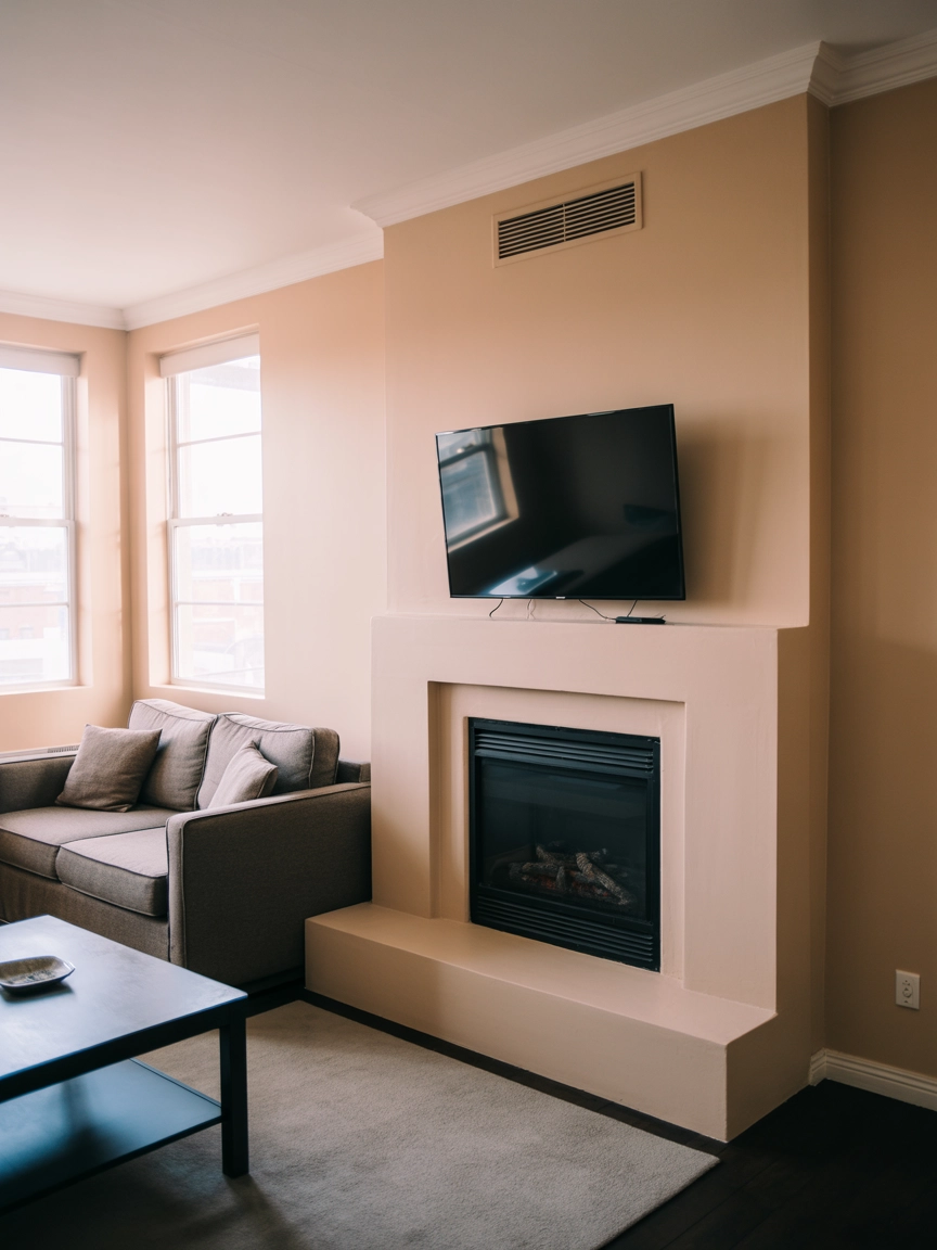 Living Room Fireplace With Tv 7