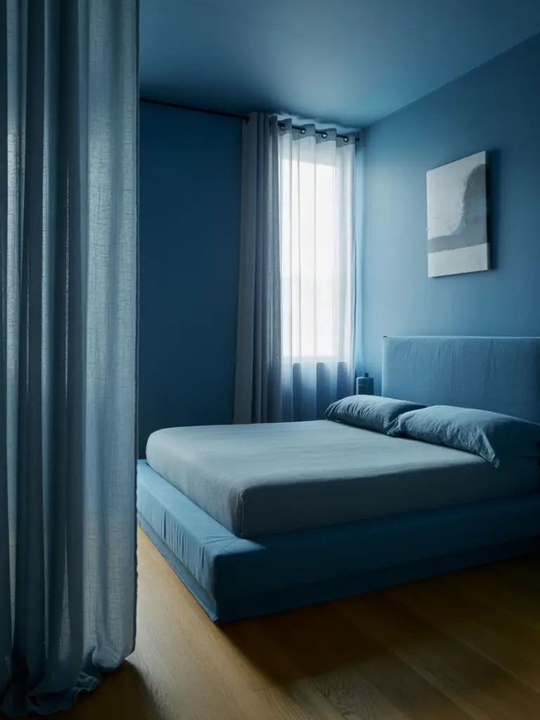 Midnight Blue Bedroom 1