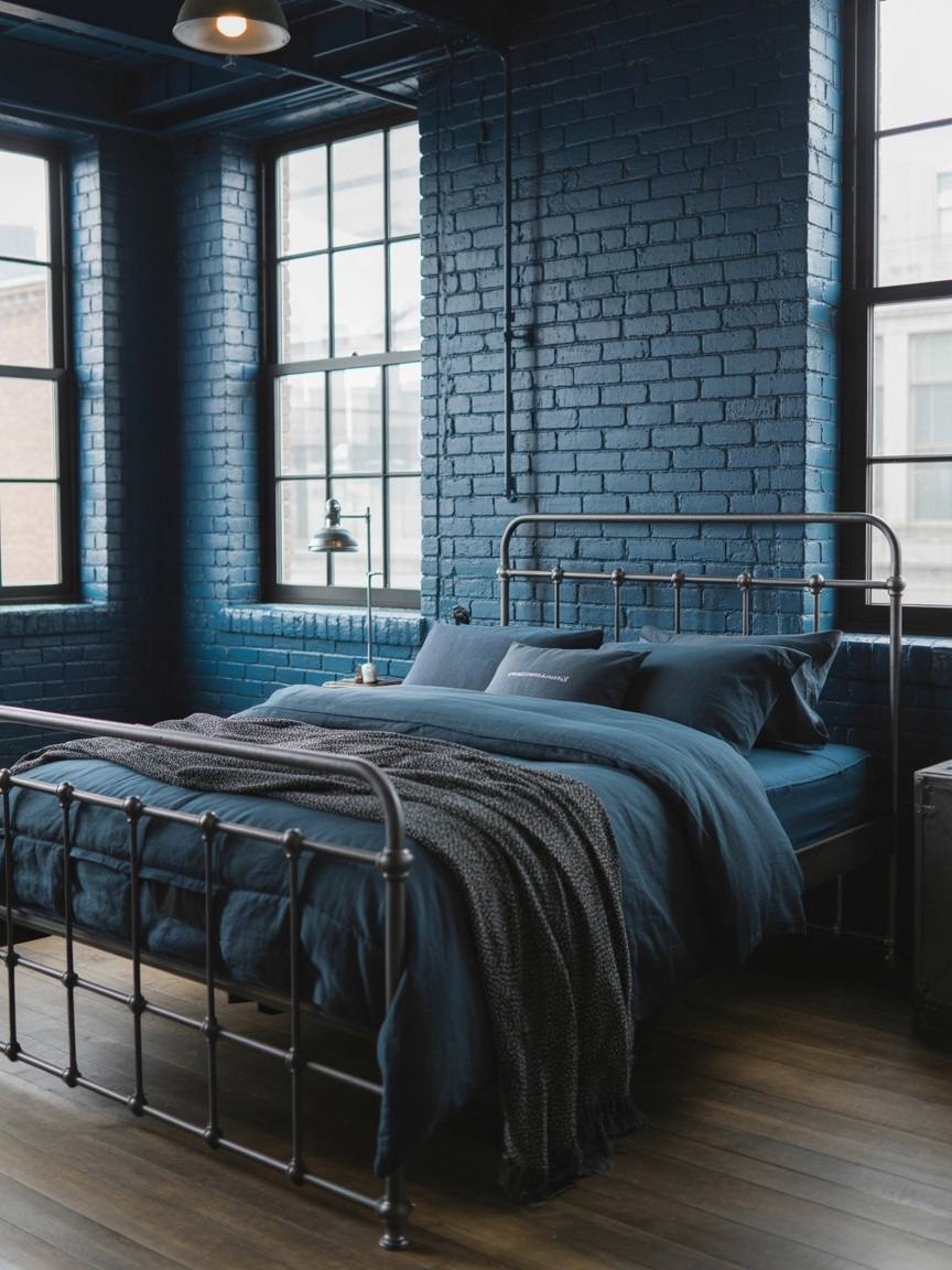 Midnight Blue Bedroom 10