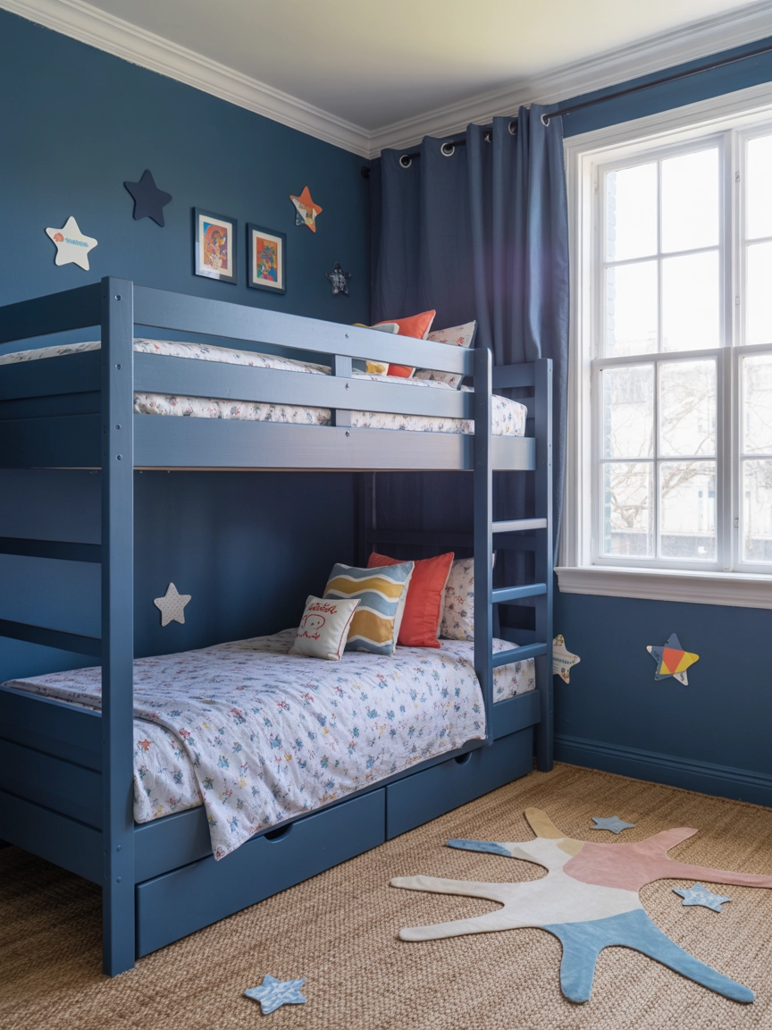 Midnight Blue Bedroom 8