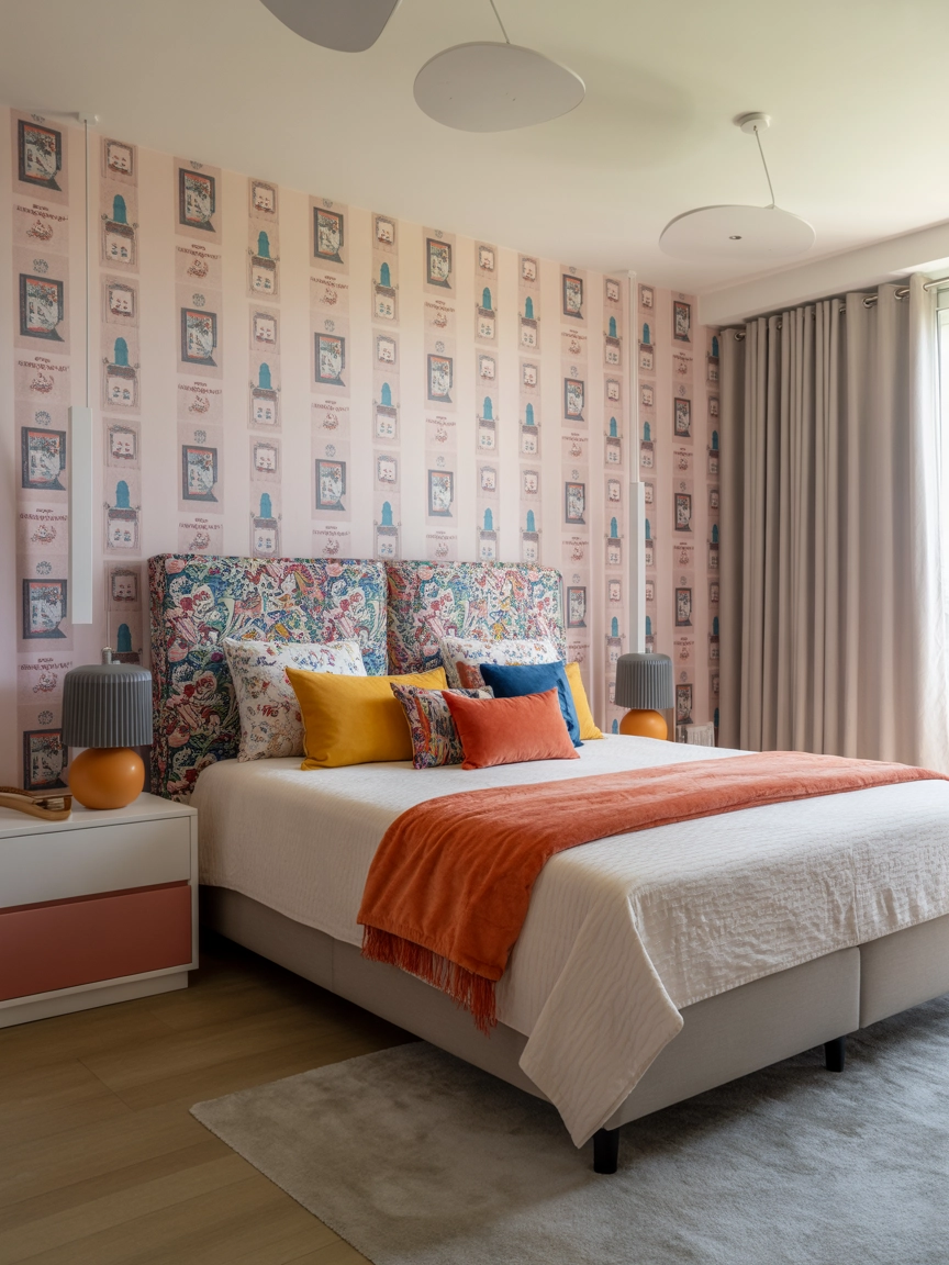 Modern Colorful Bedroom 10