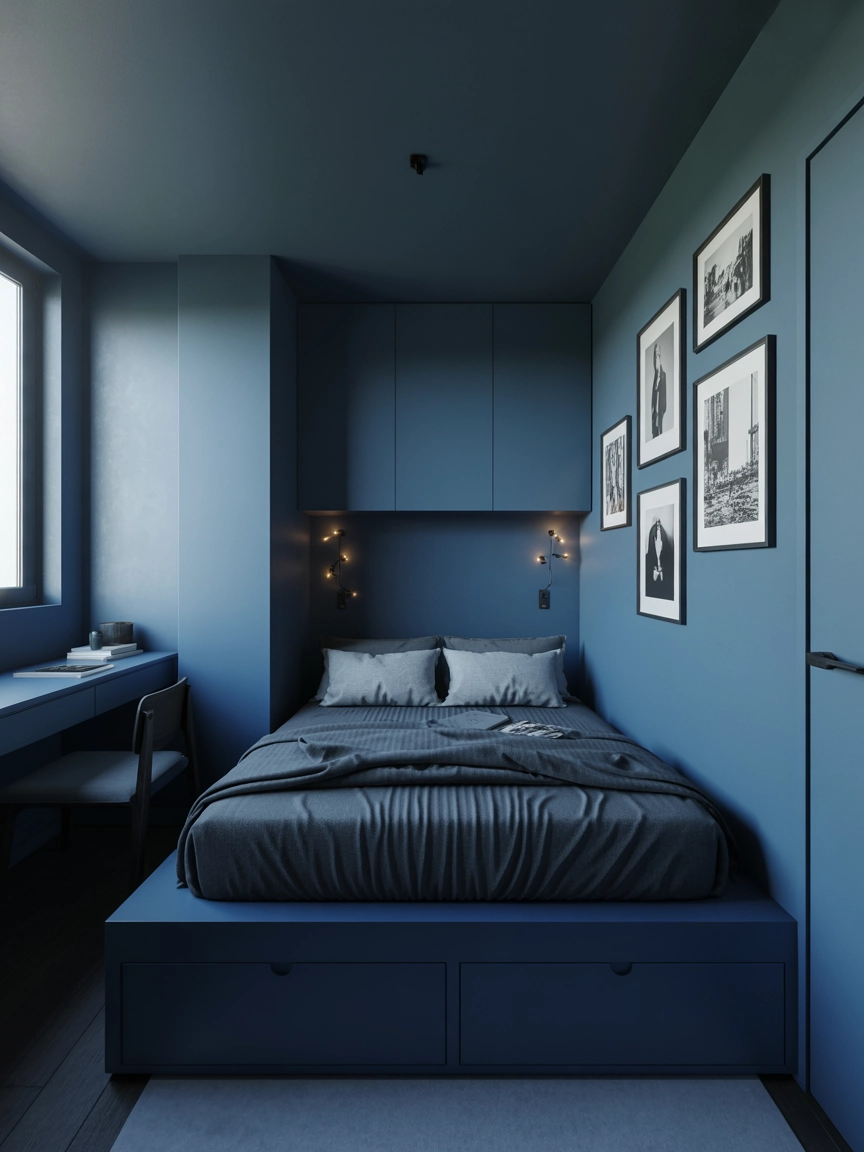 Moody Blue Bedroom 2