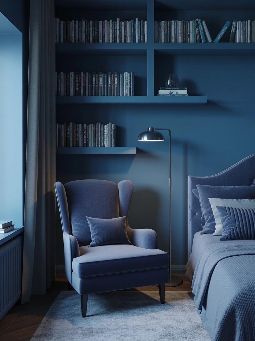 Moody Blue Bedroom 6