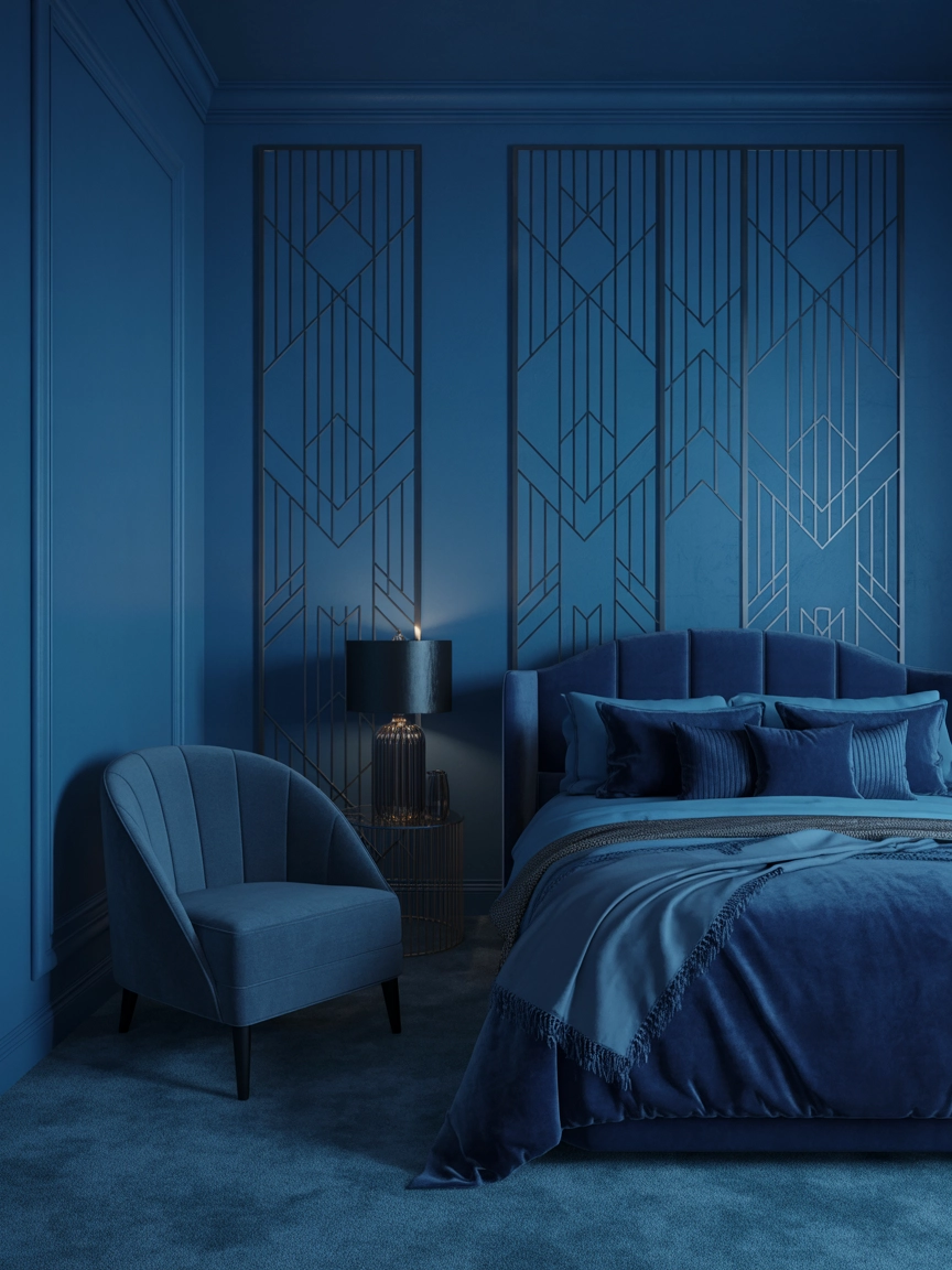 Moody Blue Bedroom 8