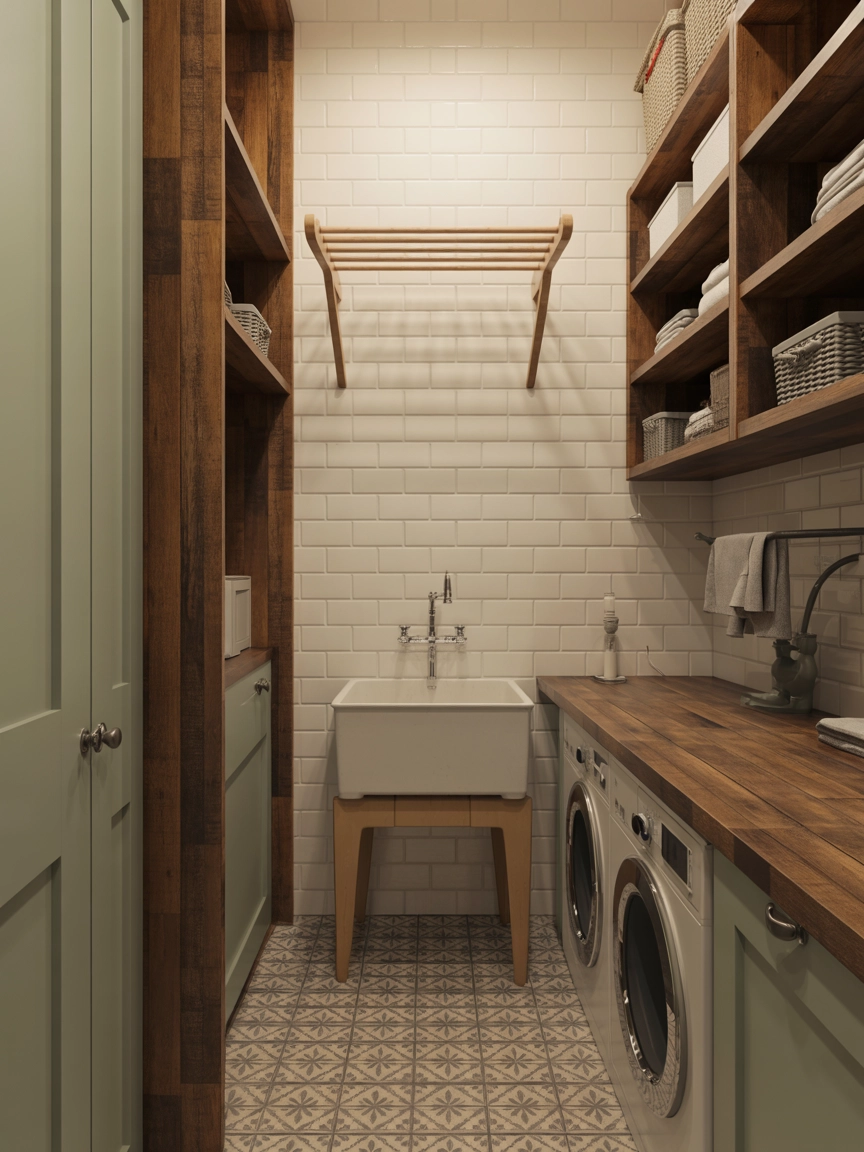 Narrow Laundry Room 10