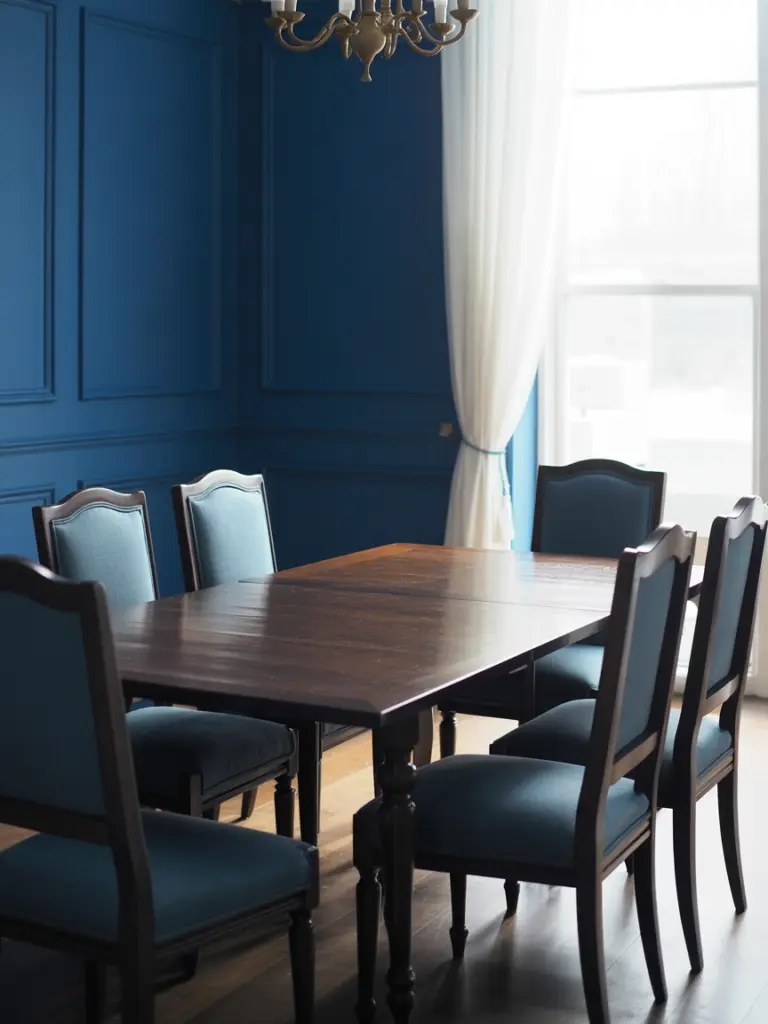 Navy Blue Dining Room 1