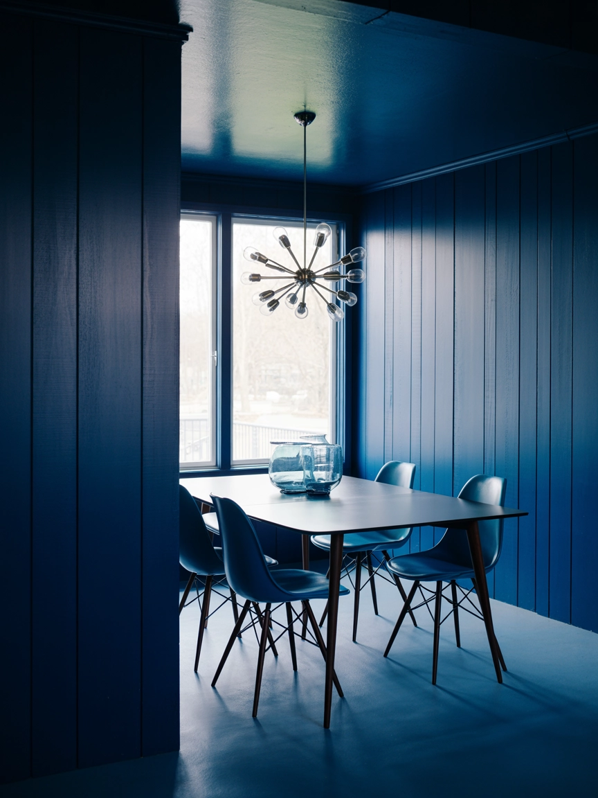Navy Blue Dining Room 10