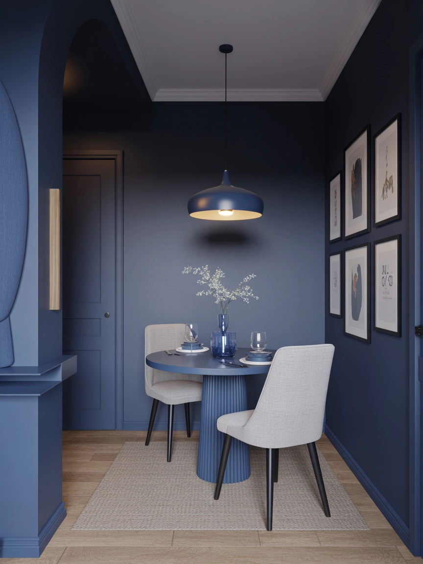 Navy Blue Dining Room 3