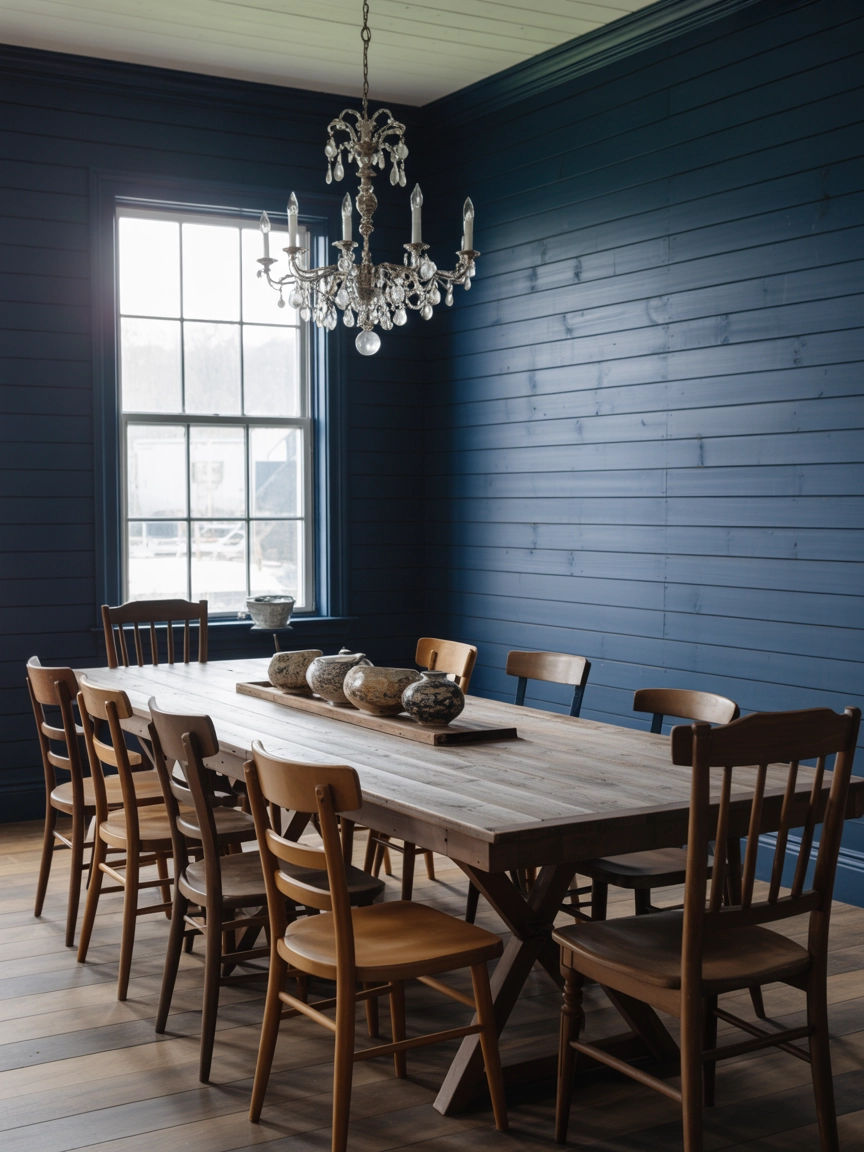 Navy Blue Dining Room 4