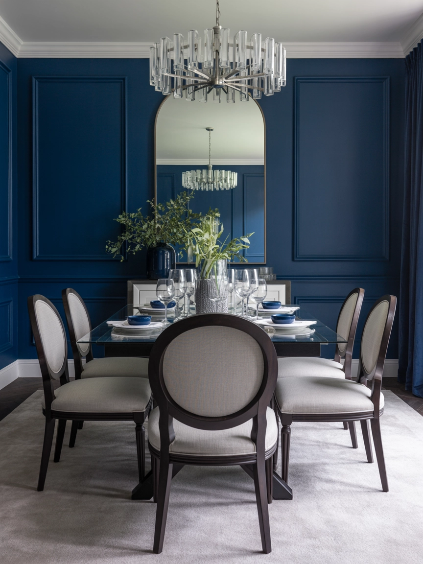 Navy Blue Dining Room 7