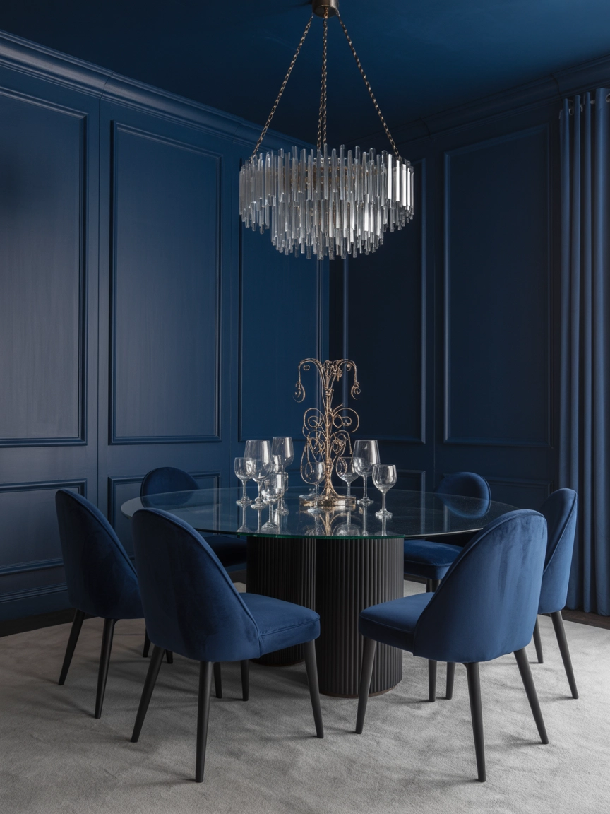 Navy Dining Room 10