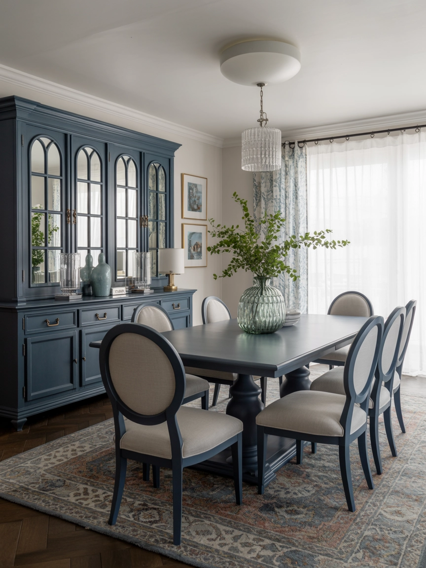 Navy Dining Room 8