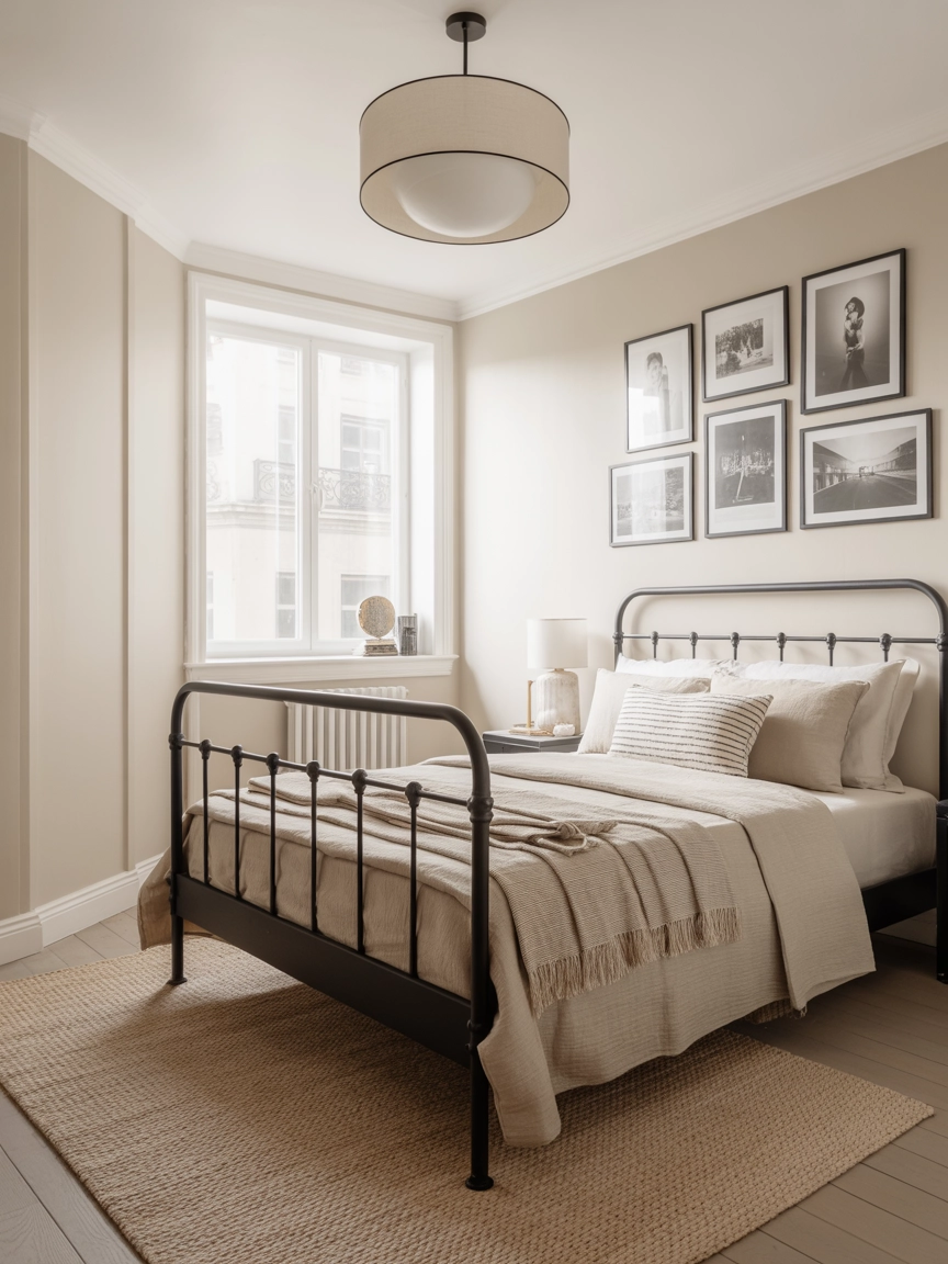 Neutral And Black Bedroom 4