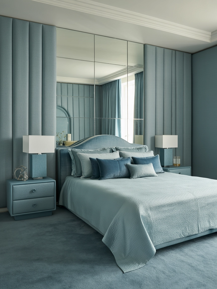 Neutral Blue Bedroom 10