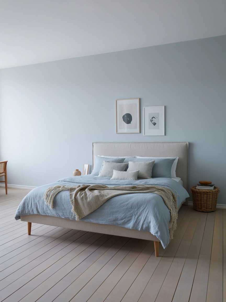 Neutral Blue Bedroom 6