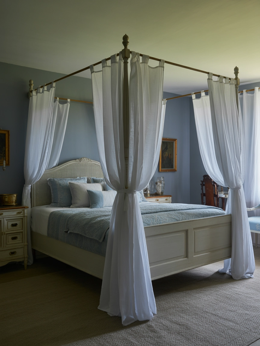 Neutral Blue Bedroom 7