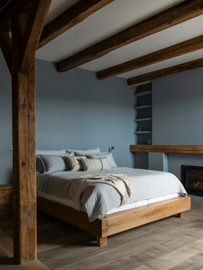 Neutral Blue Bedroom 9