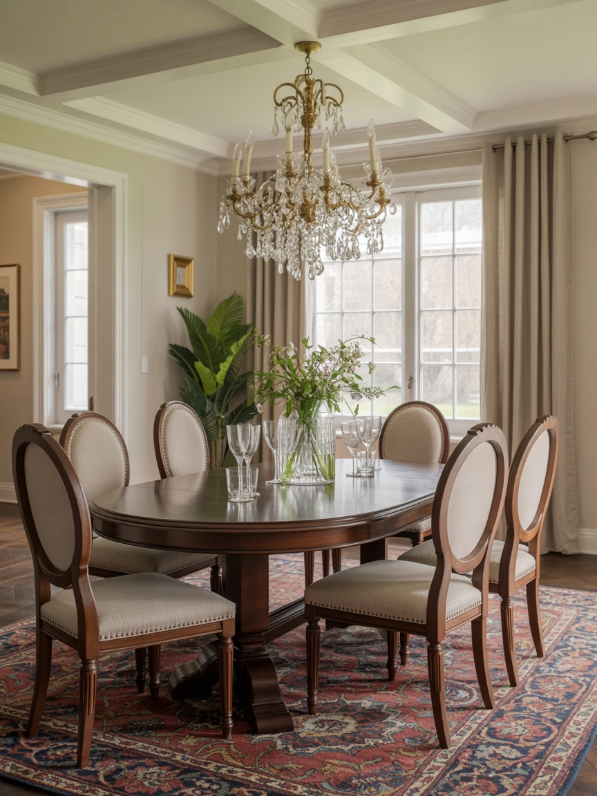 Oval Dining Room Table 7