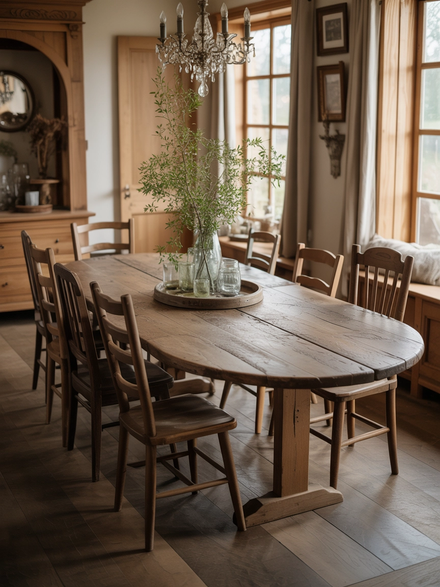 Oval Dining Table 4