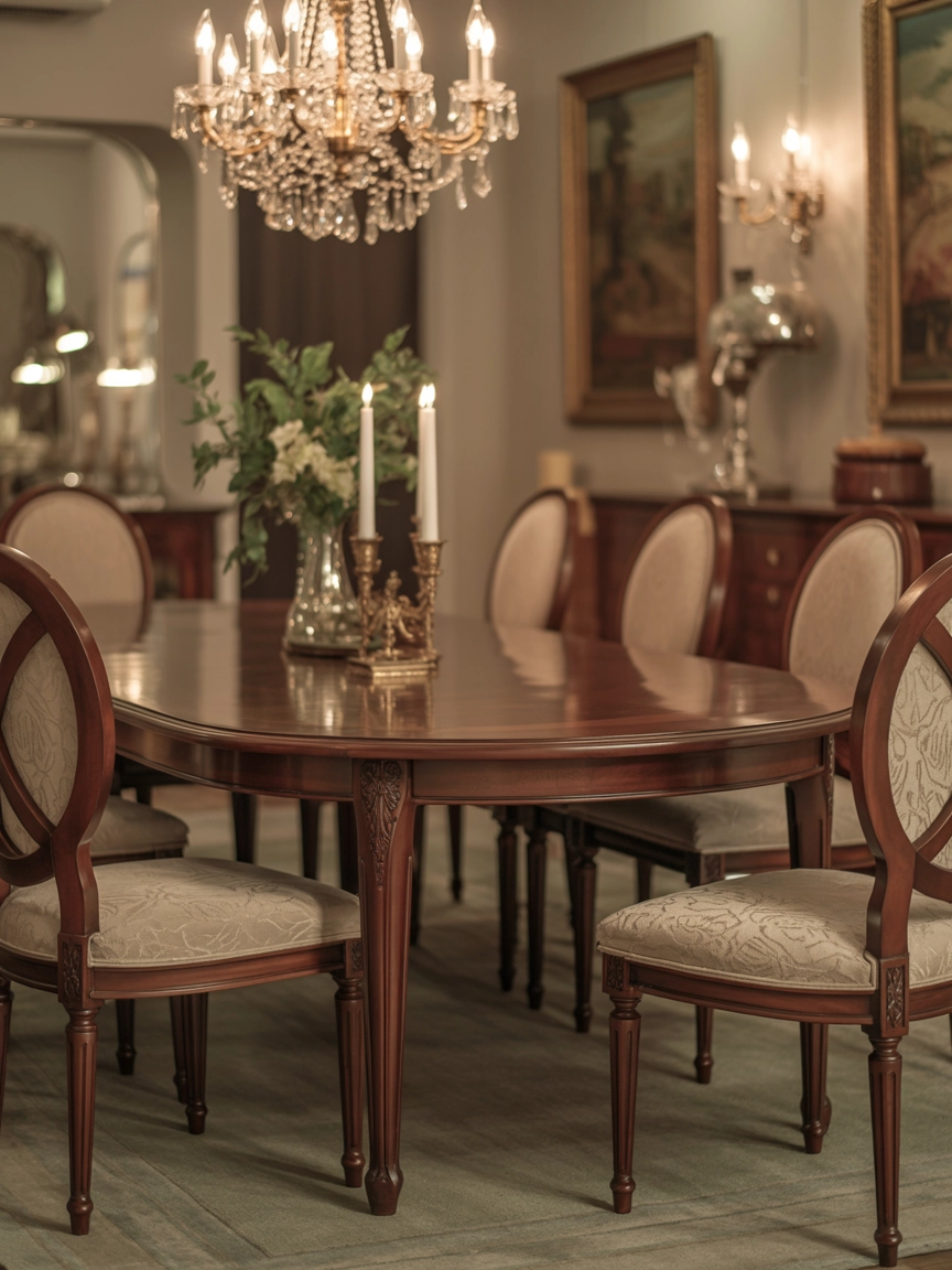 Oval Dining Table 9