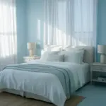 Pale Blue Bedroom 1