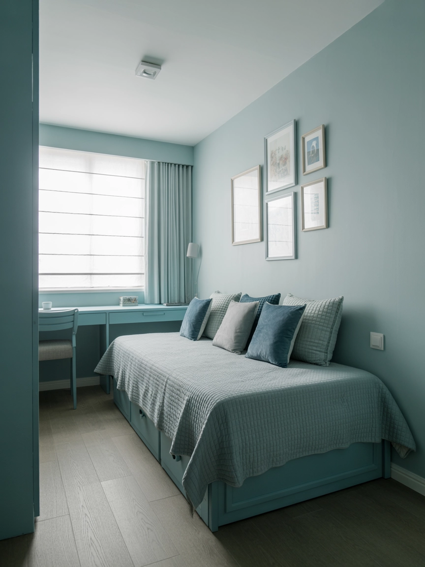 Pale Blue Bedroom 3
