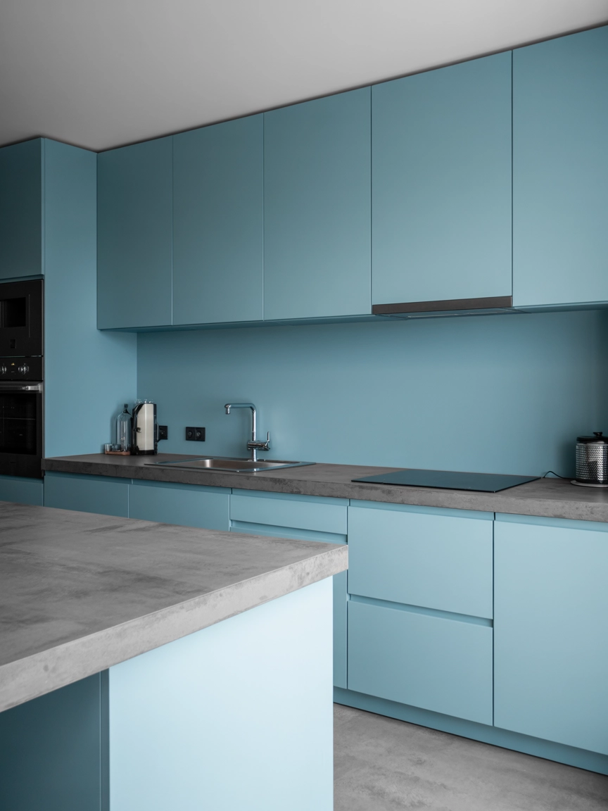 Powder Blue Kitchen 9