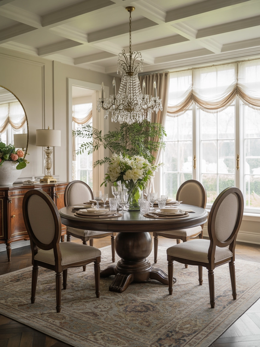 Round Table Dining Room 4