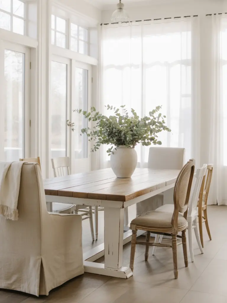 White Dining Room 1